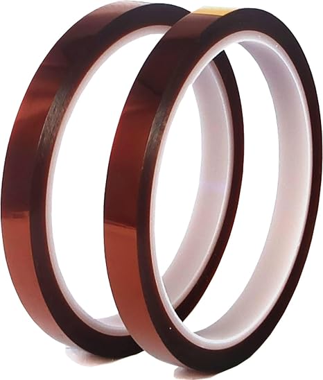 Hoerev 3D Printer Polyimide Heat Resistant Transfer Thermal Tape,Sublimation Heat Vinyl Press Tape,No Residue,High Temperature Tape,Electronics,Soldering,Circuit Board