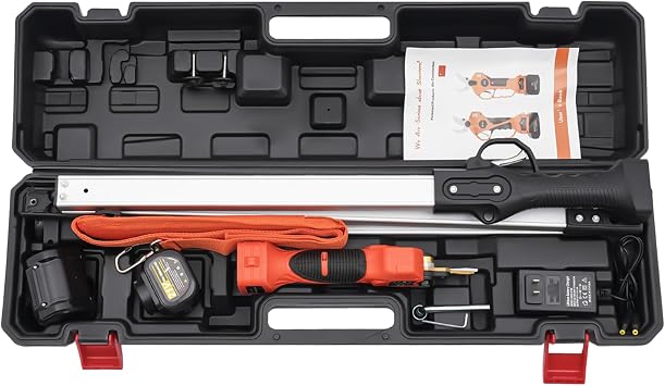 Electric Pruning Shears Pole Pruning Shear 0.59-1.18 Inch Cutting Diameter Pole Pruner with 6.2 FT High Reach Extension Pole Tree Pruner for Gardens, Orchards