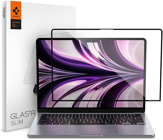 Spigen GlasTR Slim Screen Protector for MacBook Air 13" M2-M5 (2022-2026)
