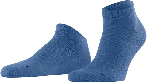 FALKE Men's Sensitive London Sneaker Socks, Blue (Sapphire 6055), 9.5-12, 1 Pair
