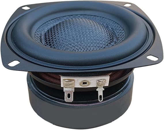 4inch Fiberglass Woofer Speaker 40W Loudspeaker Large Magnetic High Sensitivity Low Bass Sound Output for Home Theater, Approx.10.5x10.5cm, As Pictures Shows