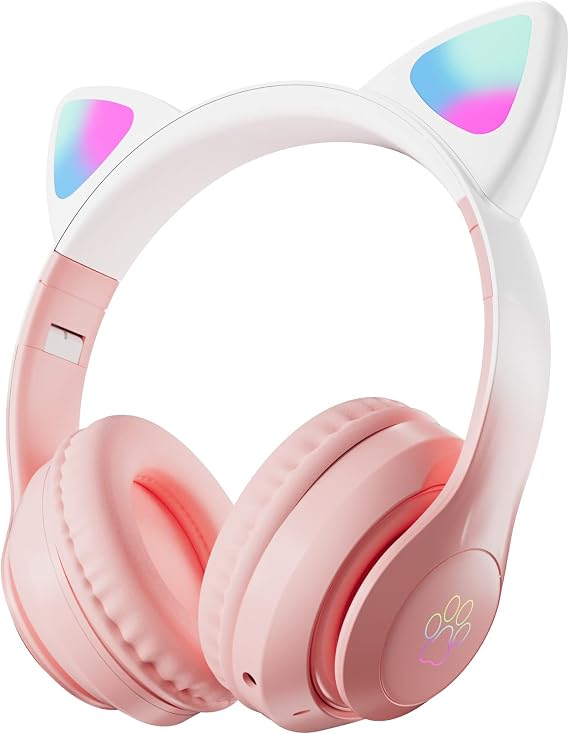 Kids Wireless Bluetooth Headphones with Microphone for School/Travel/Tablet