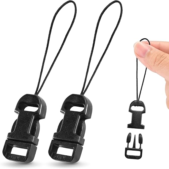 10pcs Detachable Lanyards String for Id Badges, Quick Release Lanyard Clip for Keys, USB Flash Drive, Cruise Ship Cards, Cell Phone, Small Camera Strap, Keychain Strap Clip QD Loops Connector