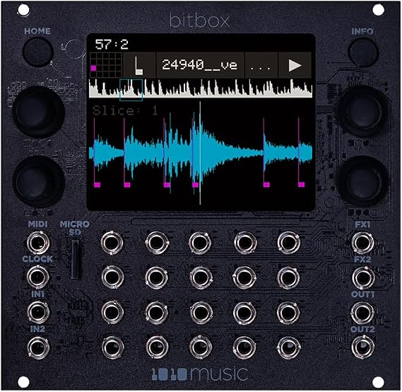 1010music Bitbox mk2 Eurorack Performance Sampler with Touchscreen - Black