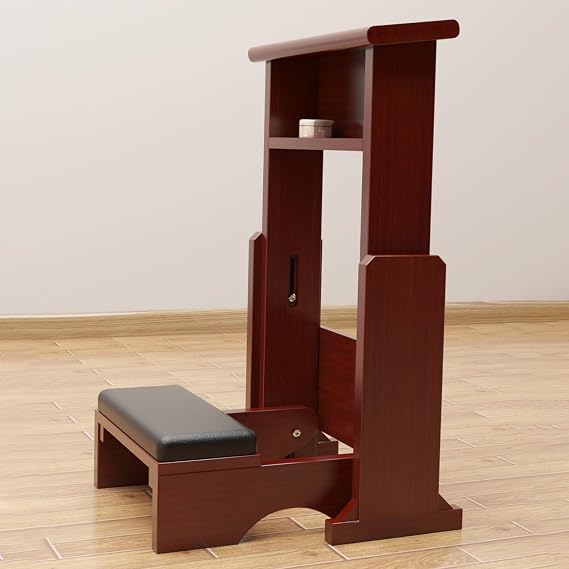 Foldable Kneeling Chair for Church - Height Adjustable Prayer Table for Meditation and Kneeling - Ideal Religious Gift for Comfortable Worship Anytime
