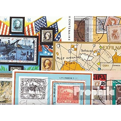 Prophila Collection Motives 10 Various Stamps on Stamps Minisheets Multicolor, Rectangular, Rubber Stamp, Stamp Collection