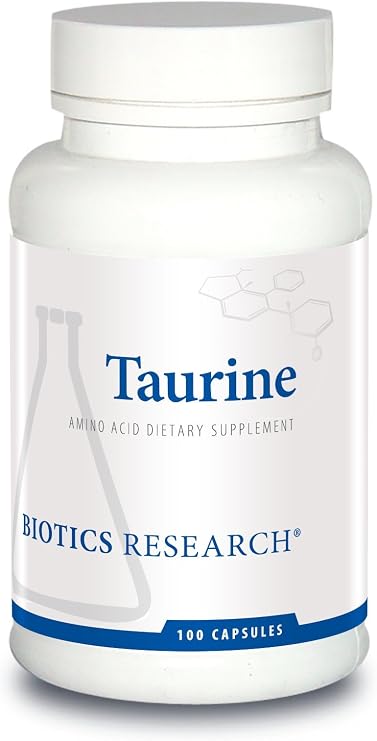 BIOTICS RESEARCH Taurine, 500 mg Taurine Supplement Brain Health, 100 Caps