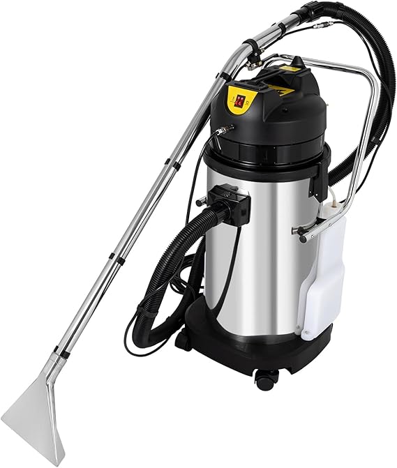 40L Commercial Carpet Cleaner, 1034W 110V 3 In 1 Multi-Purpose Wet Dry Vacuum Cleaner Portable Carpet Cleaning Machine, Floor Brush Cleaning Machine Suction Vacuum Cleaning Machine