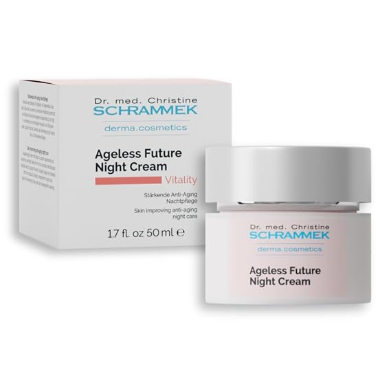 Dr. Schrammek Ageless Future Night Cream 1.7 fl oz - Face Moisturizer | Skin-improving Anti-Aging night care, regenerating, with Vitamin A