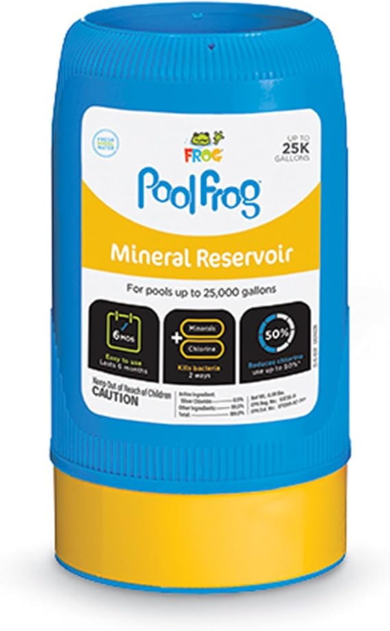 FROG Replacement Mineral Reservoir for use with Pool FROG Model 6100 Cycler - Prefilled Mineral Cartridge for Quick & Easy Pool Sanitization