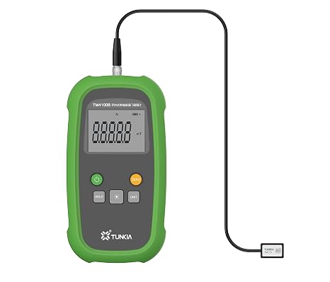 Handheld Uniaxial Fluxgate Magnetometer Gauss Meter Tesla Meter Weak Magnetic Field Test 2% Accuracy Magnetism Detector TM4100B-100 T