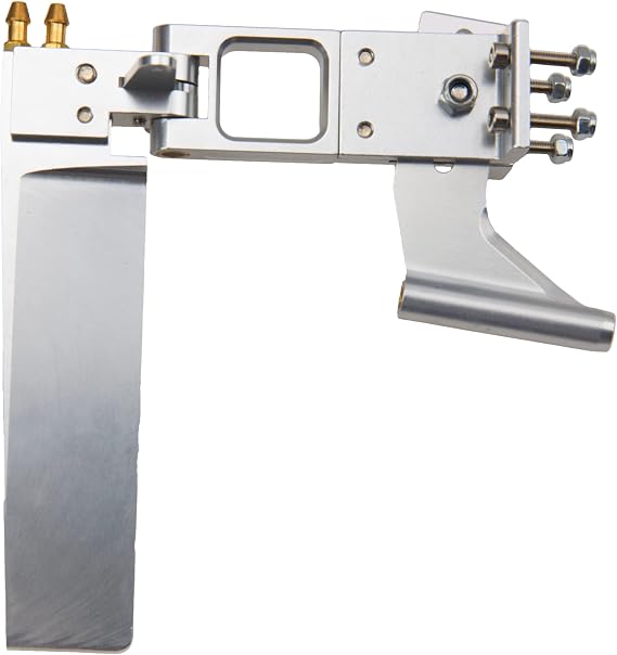Aluminum Alloy 110mm RC Boat Rudder with 4mm Shaft Axle Strut Mount Dual Water Rudder Compatible with 4mm Shaft RC RC Model Boat