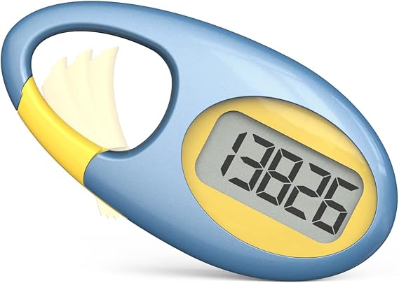 Simple 3D Step Counter, Walking Pedometer, Steps Tracker with Neck Lanyard/Carabiner for Men Women Teens Adults Seniors