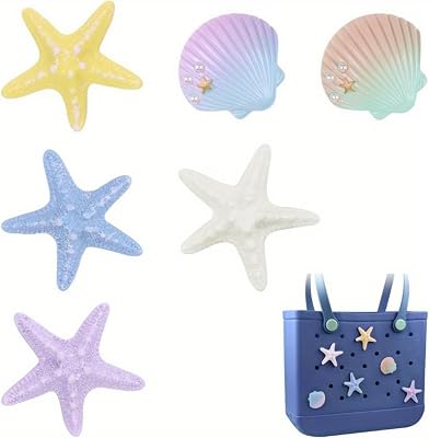 GBB Charms for Bogg Bag, Insert Accessory for Rubber Beach Bag with Holes, Personalized Accessories for Simple Modern Beach Bag, Removable Charms Decorative for Beach Tote