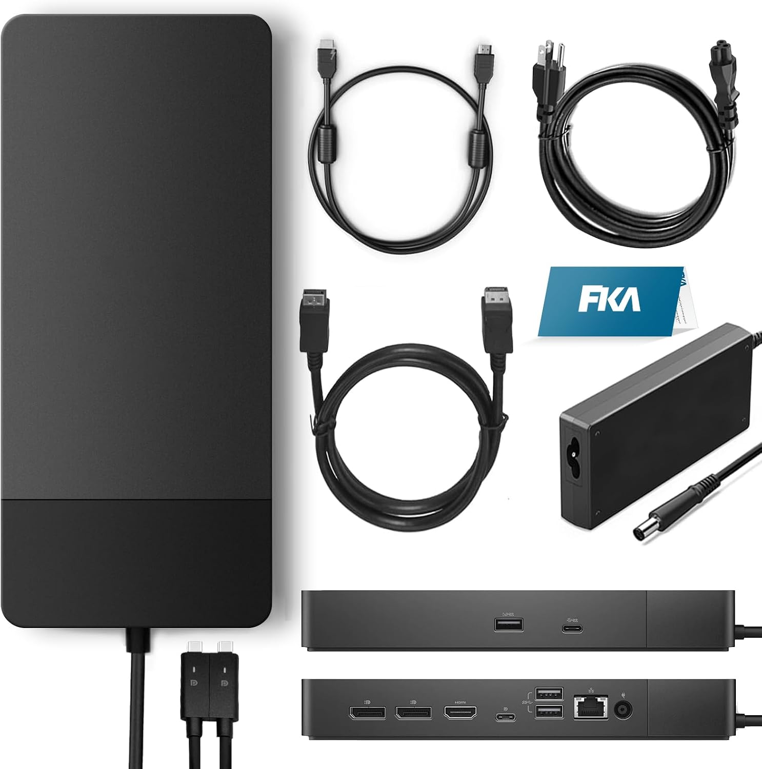 WD19DCS Dell Docking Station, Performance Dock WD19DCS, with 240W Power Adapter  210W Power Delivery  ZoomSpeed HDMI Cable  ZoomSpeed DisplayPort Cable