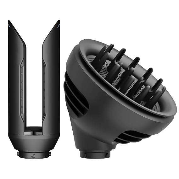Upgraded Hair Straightener Attachment and Wave Curl Diffuser Attachment for Dyson Airwrap HS01 HS05 HS08 Accessories