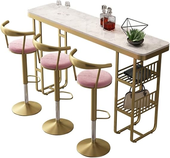 ULTRAWAVE Bar Tables Commercial High Bar Table Bar Table Home Living Room Dining Room Bar Table Marble Kitchen Table, Not Including Chairs Pub Table