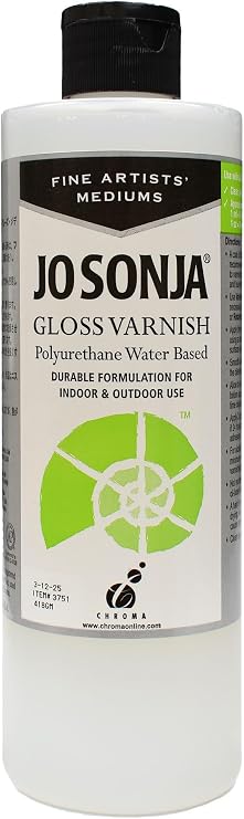 Jo Sonja Polyurethane Varnish Gloss - 16oz Bottle