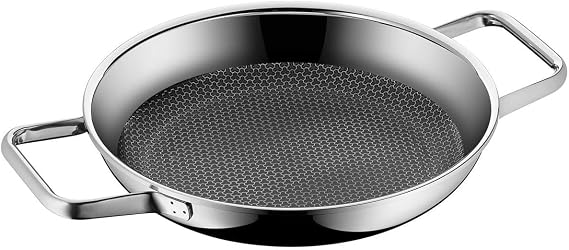 WMF Profi Resist service / pan 24 cm induction, multi-layer material coated, honeycomb structure, stainless steel handle, oven resistant