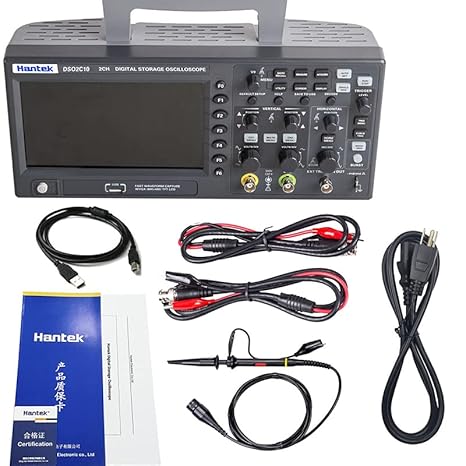 Hantek Digital Oscilloscope DSO2C10 2C15 2D10 2D15 2 Channels 100Mhz/150Mhz 1GSa/s, 8M memory depth Storage USB Osciloscopio Portable Multimeter Tester DSO2C10 100M 2ch