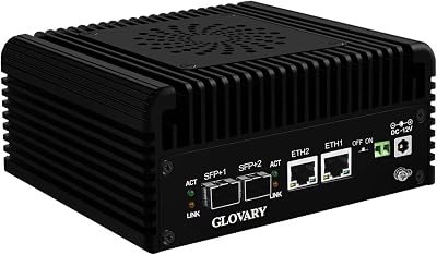 Mini PC N100 Firewall Hardware 2 x 10GbE SFP, 2 x i226V 2.5GbE LAN OPNsense Appliance, DDR5 8GB RAM 256GB NVMe SSD, AES-NI, 2HD, TypeC, TF Card Slot, M.2 WiFi Slot, SPKMIC