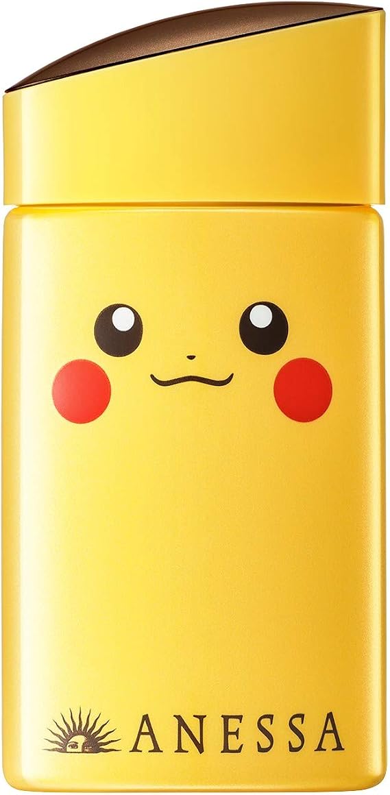 ANESSA 50+ SPF Perfect UV Skin Care Milk, Pokémon Limited Package Pikachu, Sunscreen, 1 Piece