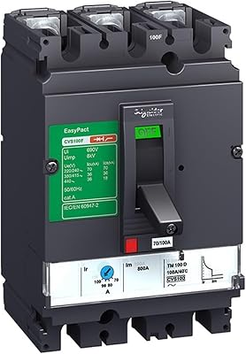CVS100N MA50 3P3D 3P Fixed Front Wiring Molded case Motor Protection Circuit Breaker LV510454