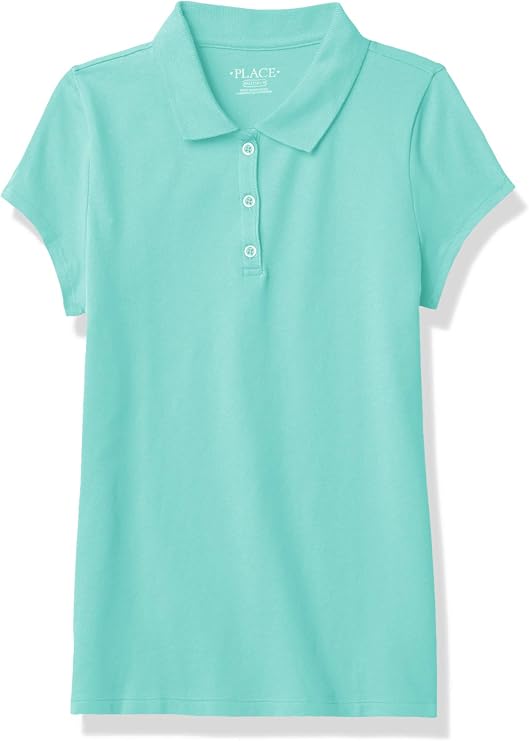 The Children's Place baby-girls And Toddler Short Sleeve Ruffle Pique Polo