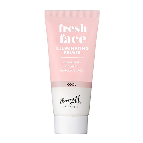 Barry M Cosmetics Fresh Face Makeup Primer Base, Cool Silver, 1 count