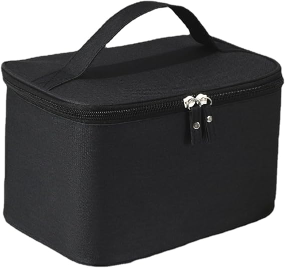Toiletry Travel Bag For Men Women,Large Waterproof Makeup Cosmetic Bag,Portable Travel Organizer Packing Cubes for Accessories Toiletries Cosmetics Travel Essentials (Black)