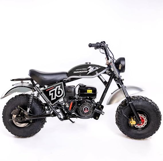Trailmaster Mini Bike mb 200X Hurricane ALL NEW WITH FRONT AND REAR BRAKES, 196cc (black)