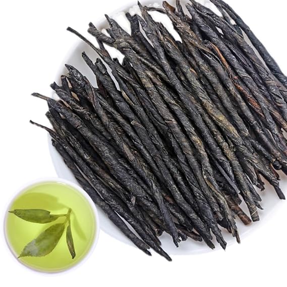 100% Kuding Tea Ku Ding Tea 100g / 3.52oz Premium Needle Kuding Tea - Bitter Green Tea - Ku Ding Herbal Tea Chinese Spike Loose Large-leaf