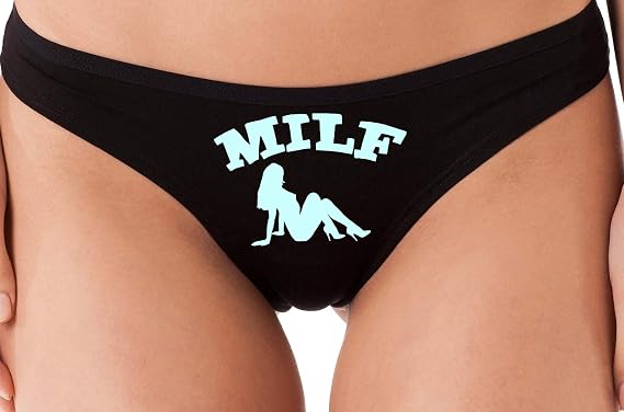 Knaughty Knickers MILF hotwife shared owned hot wife sexy black thong underwear
