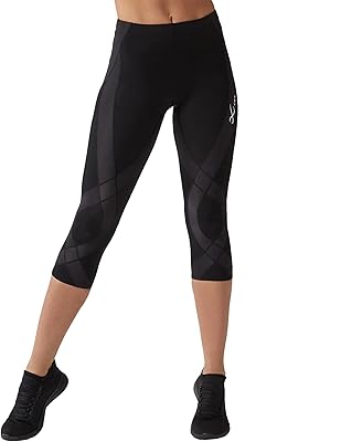 CW-X Womens Cw-x Womens Endurance Generator Joint and Muscle Support 34 Compression Tight, Capris for Running, 129806