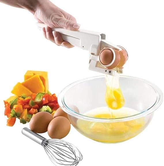 Egg Cracker Egg Separator Egg Cutter-Automatic Egg Cracking Tool