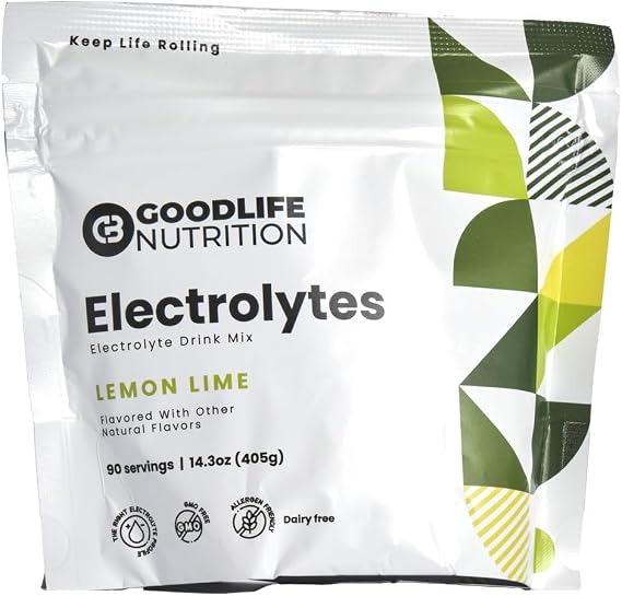 Electrolytes - Electrolyte Drink Mix (90 Serving Bag, Lemon Lime)