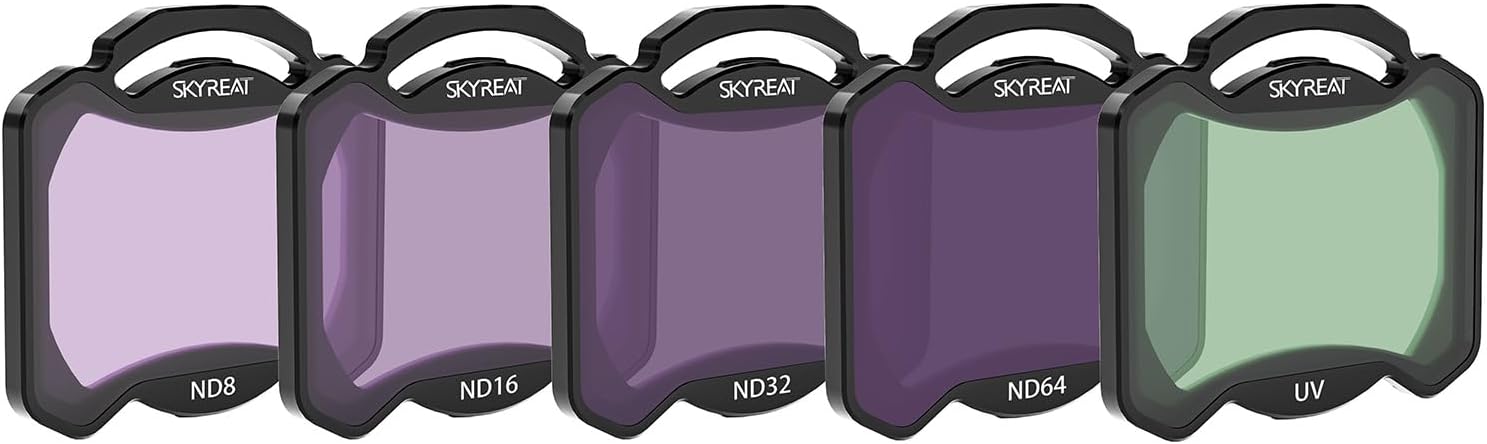 SKYREAT ND Filters Set for DJI AVATA 2 Accessories,5 Pack-UV, ND8, ND16, ND32, ND64