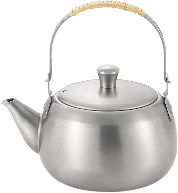 Yoshikawa Sui Stainless Steel Teapot with Handle, 0.5L, Tsubamesanjo, Made in Japan, YJ2892