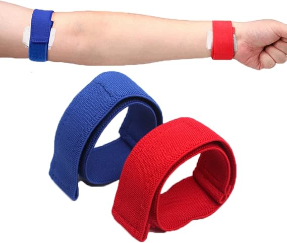Emergency Dialysis Tourniquet, First Aid Chemo Arterial Bandage Set, Med Hemo Static Quick Release Band, 2 PCS (M)