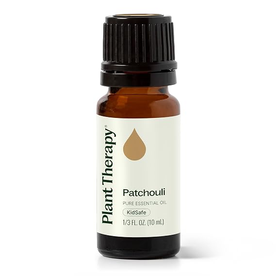Plant Therapy Patchouli Essential Oil, 10 mL (1/3 oz), 100% Pure and Undiluted, Great for DIY Skincare and Essential Oil Diffusers