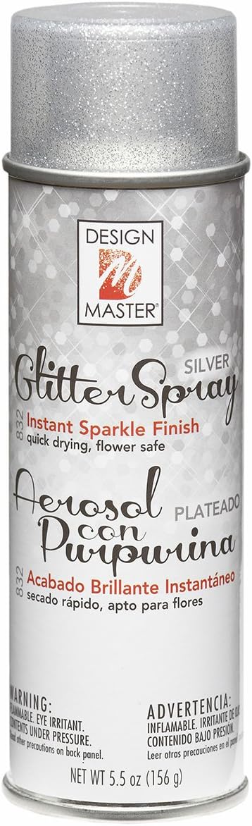 Design Master No.832 Glitter Silver Spray