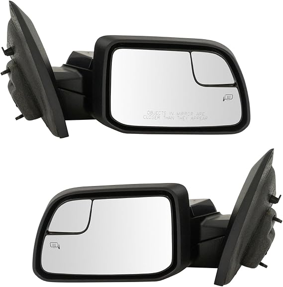 Driver & Passenger Side Power Heated Mirror Set Paint to Match Spotter