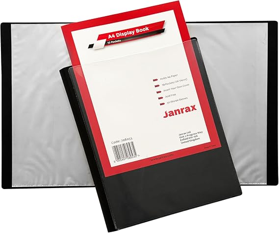 A4 Presentation Display Book 10 Pockets (20 Views) by Janrax