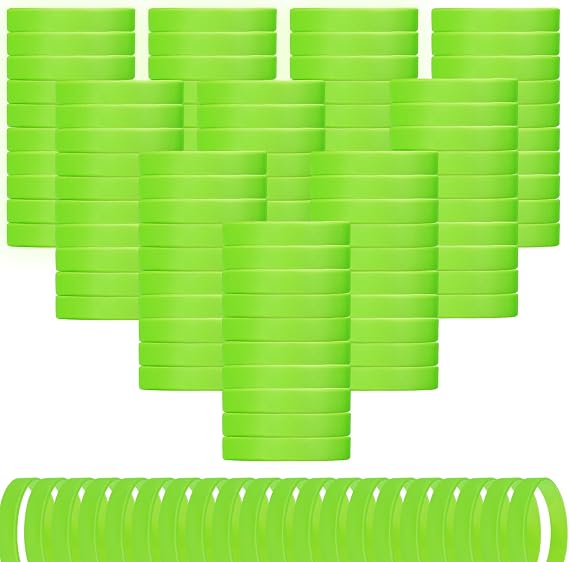 Liliful 100 Pcs Halloween Wristband Glow in The Dark Bracelet