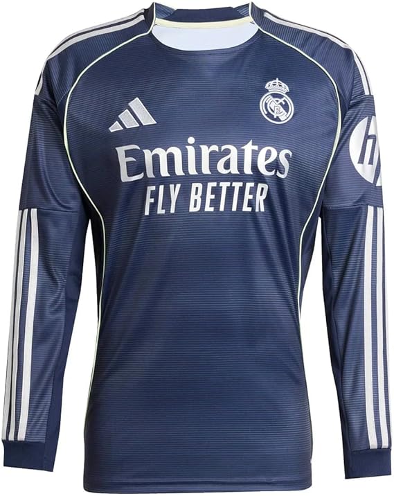Real Madrid 25/26 Adidas Long Sleeve Away Jersey