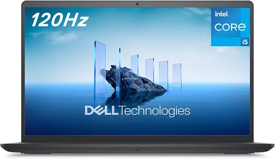 Dell Inspiron 3520 Laptop - 15.6" FHD 1920 x 1080 120Hz Display, Intel Core i5-1235U Processor, 8GB DDR4 RAM, 512GB SSD, WiFi 5, Windows 11 S Mode - Carbon Black