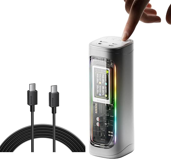 SHARGEEK 300 Power Bank& 240W USB C Cable Bundle