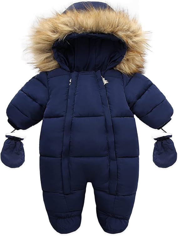 Baby Girls Winter Snowsuits Toddler Jackets For Boy Infant Jumpsuit