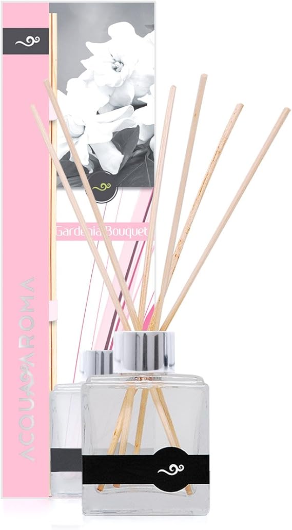 Acqua Aroma Gardenia Bouquet Reed Diffuser 3.4 FL OZ (100ml)