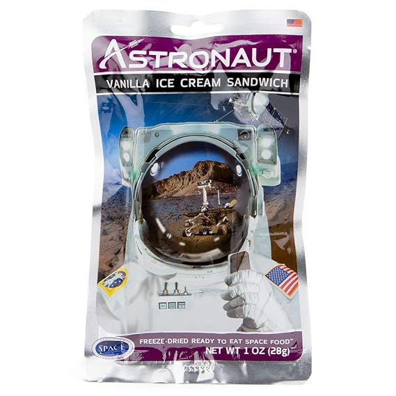 Astronaut Foods Freeze Dried Ice Cream Sandwich | Vanilla | 1-Pack